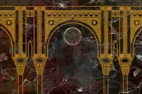 Earthy Boho Moroccan Luxury Marble tapetit