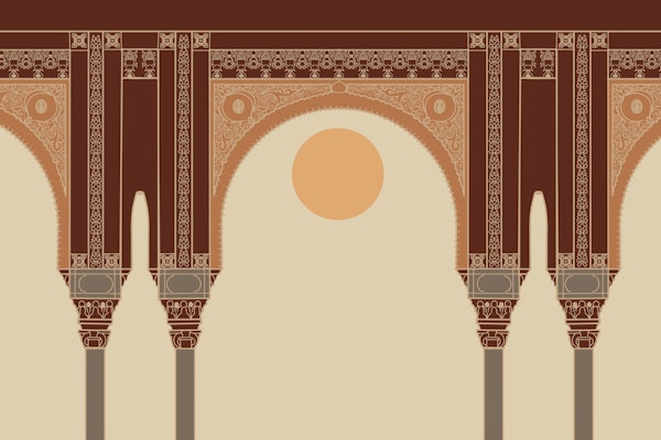 Moroccan Boho Sunrise Landscape