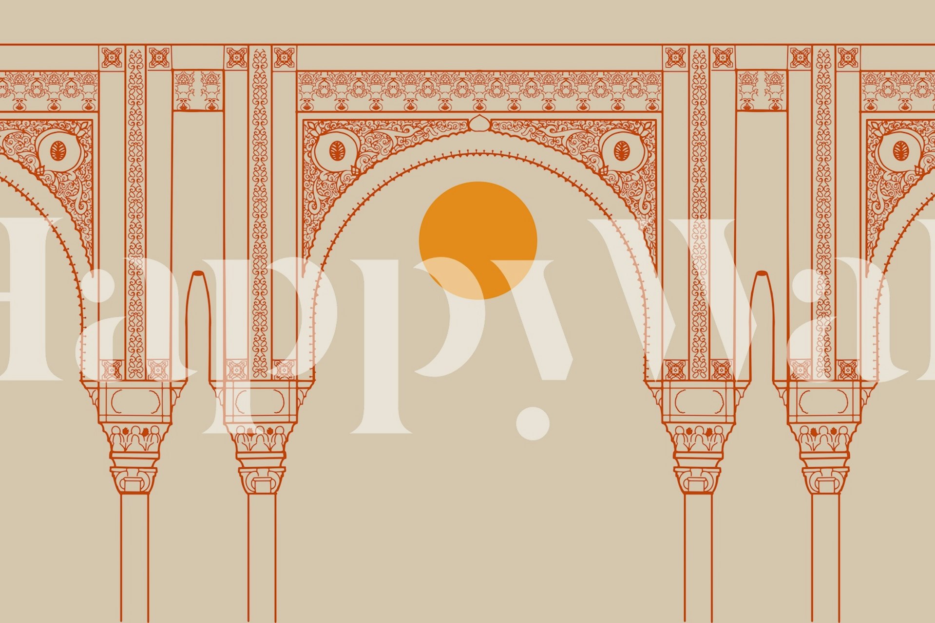 Estilo marroquino com padrões boémios quentes