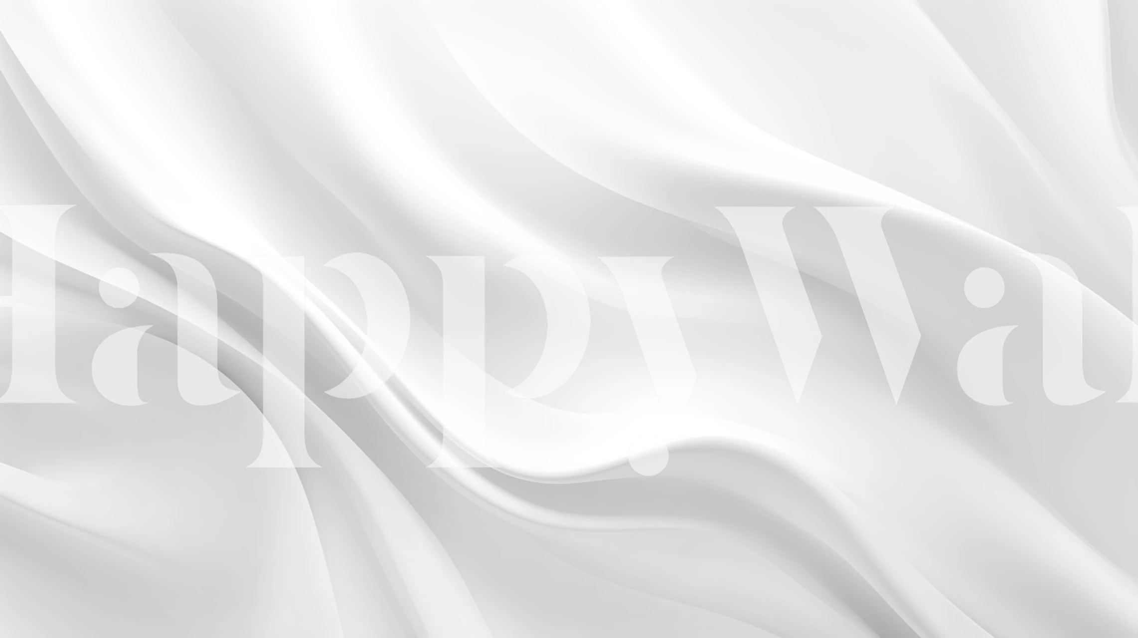 White satin smooth texture wallpaper with flowing pattern