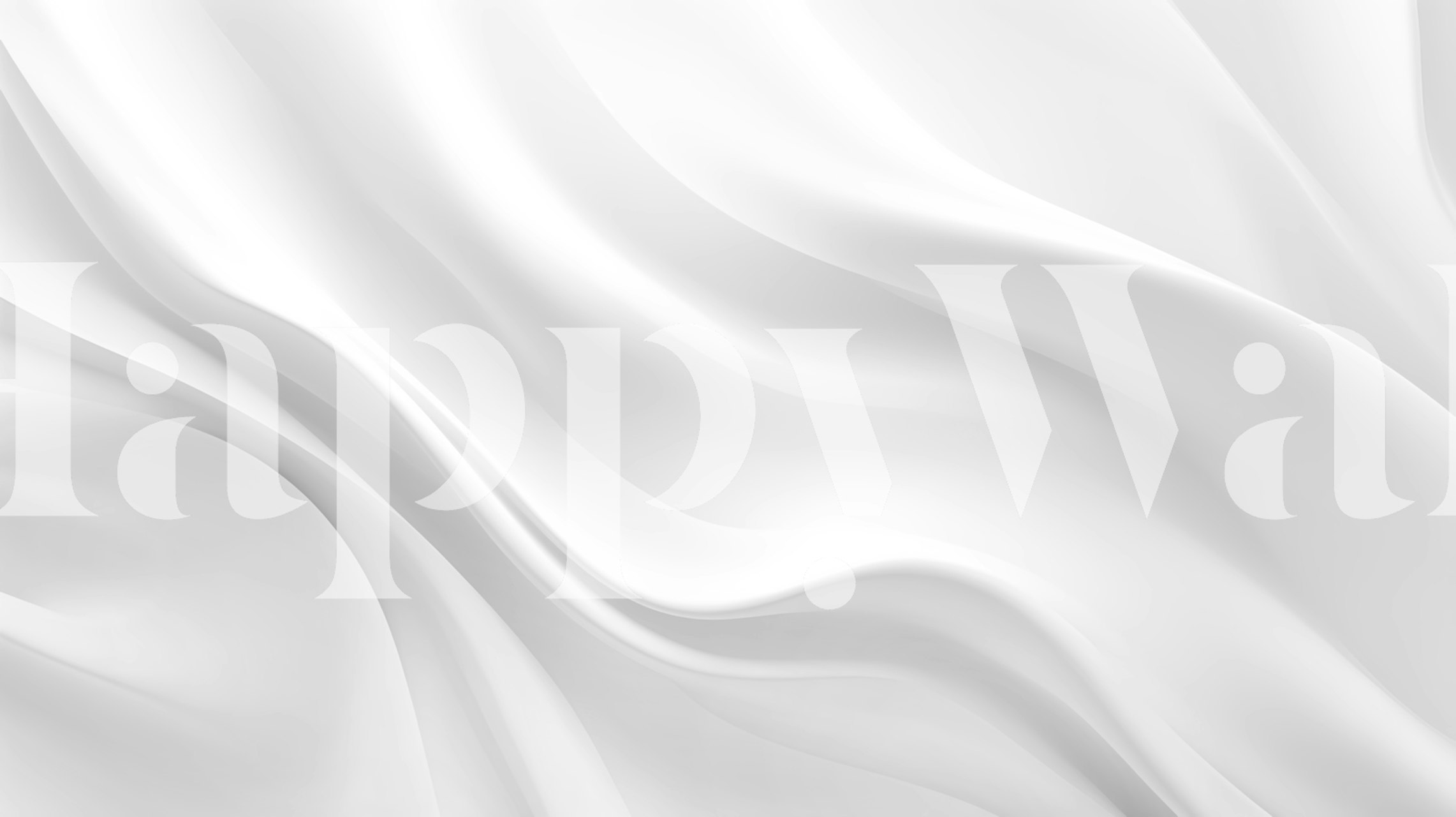 White satin smooth texture wallpaper with flowing pattern