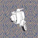 Monochrome taupe blue zebra vespa
