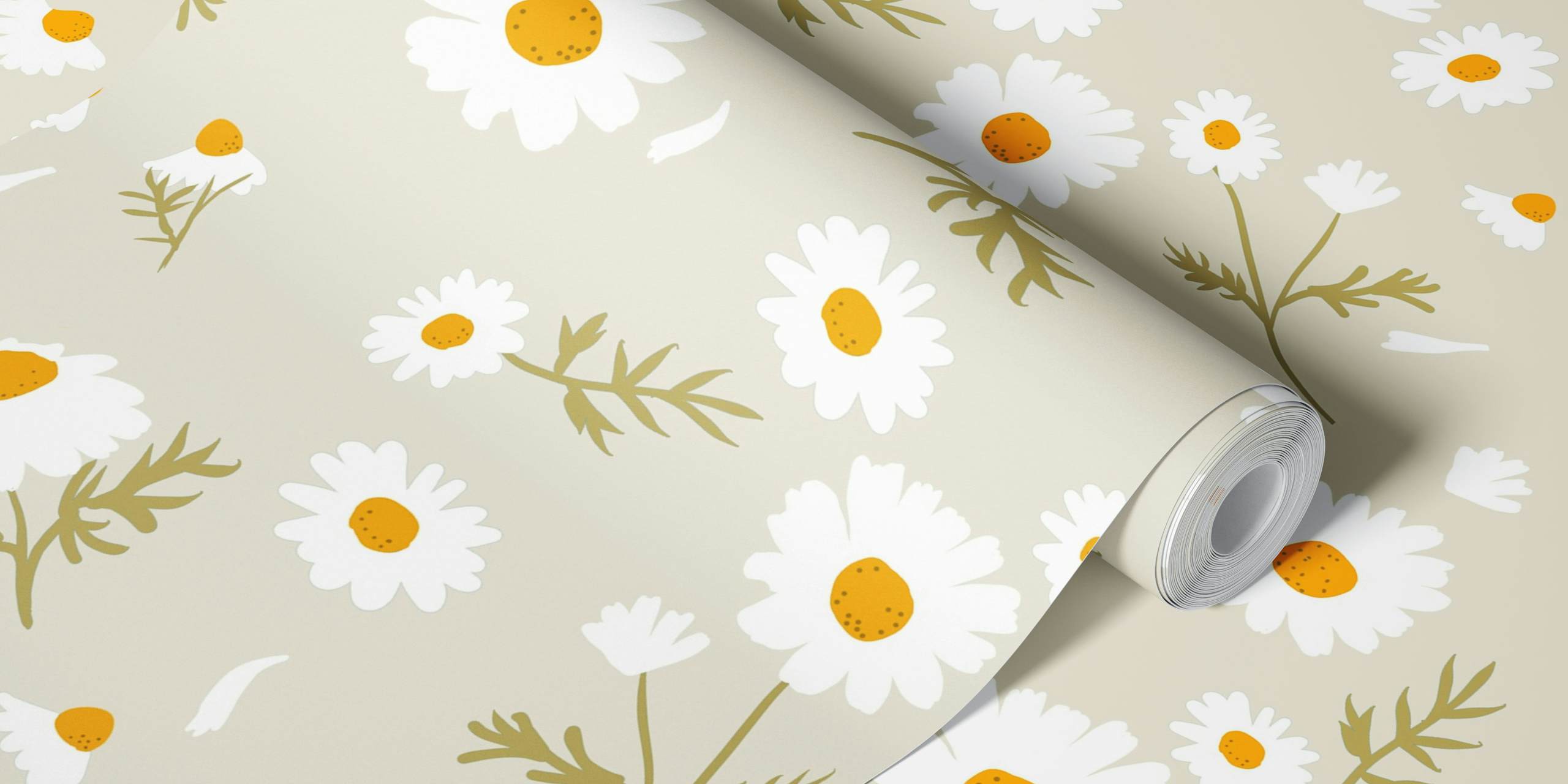 Daisy field - sand tapeta w pokoju