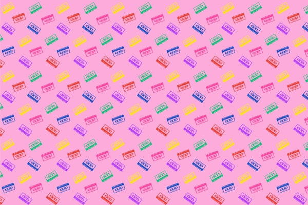 Pink Cassette Mixtape 80s