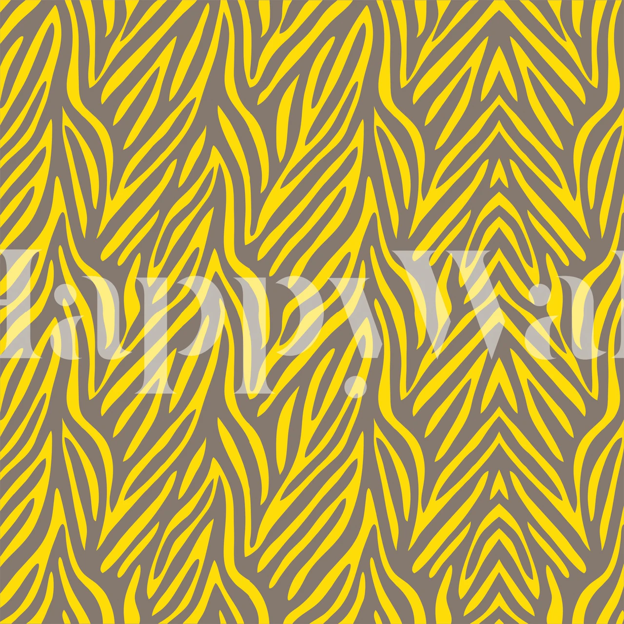 Leopard pattern in teal and saffron on textured wallpaper