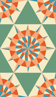 kaleidoscope Sage Green papel de parede