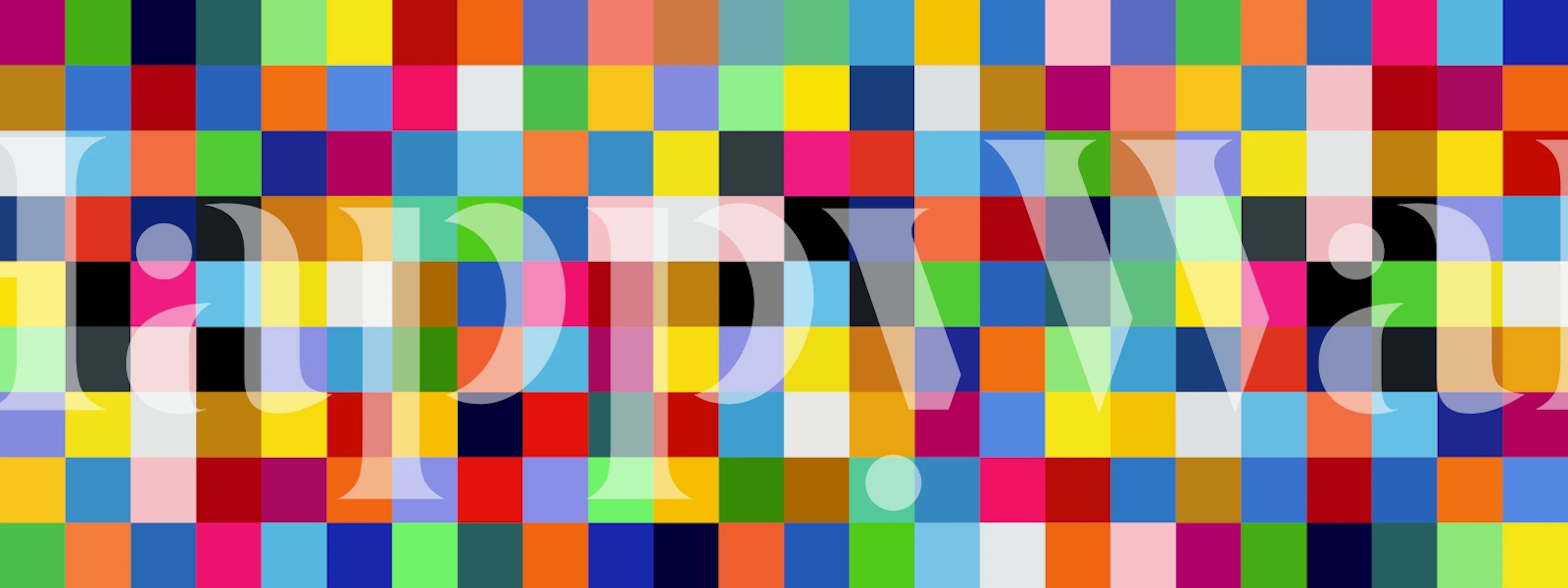 Farbenfrohes geometrisches quadratisches Muster Wandmural