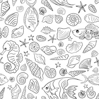 Underwater Hand-made Doodles 6 papiers peint