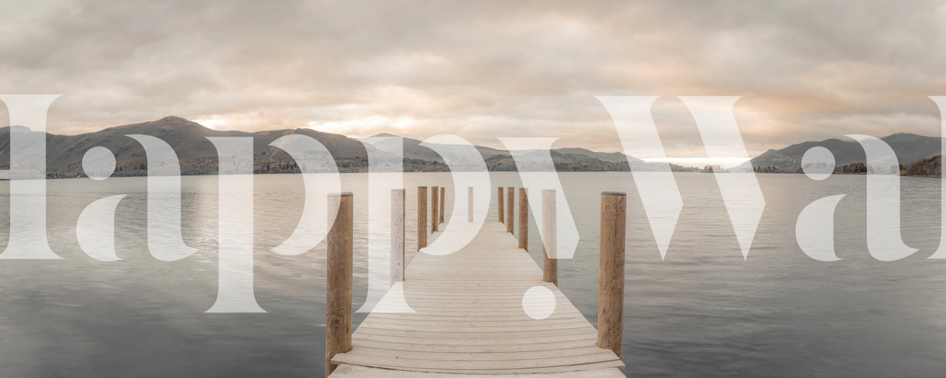 Waterside Charm wallpaper in a room