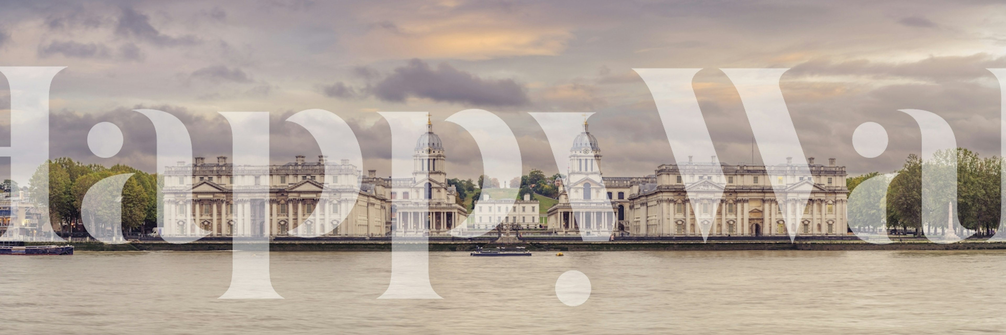 Royal Naval College behang in een kamer