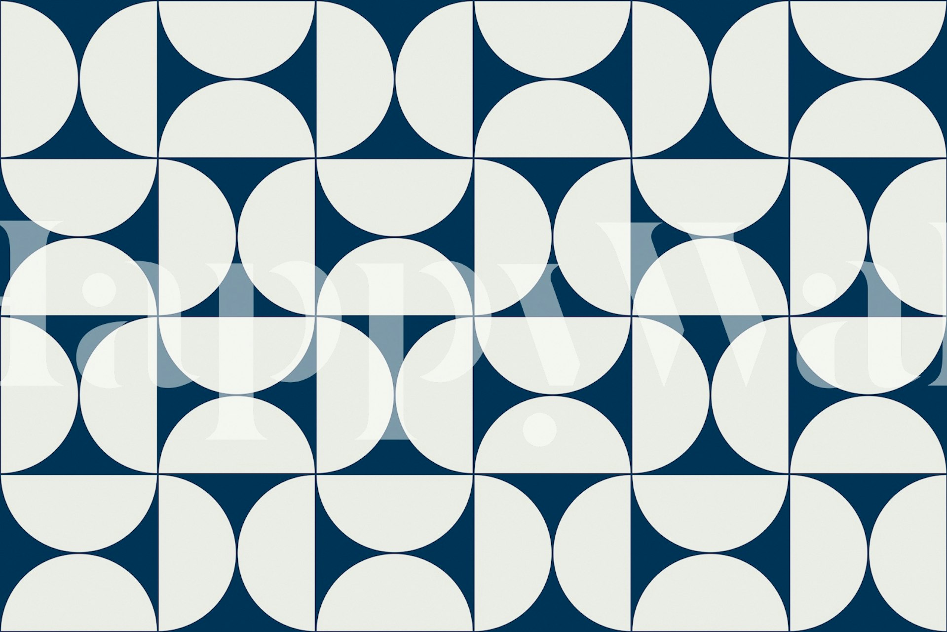 Mid-Century Modern Pattern No22 wallpaper in a room