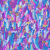 Vivid Wild Grasses and Blooms behang