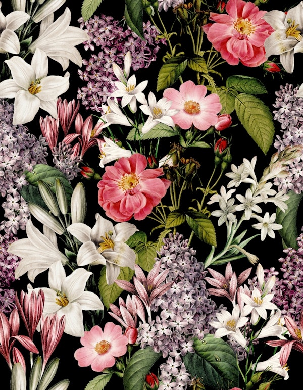Mystic Vintage Flower Forest