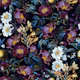 Mysterious Dark Rose Forest
