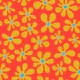 DAISY DELIGHT Retro Mod Dopamine Floral Coral