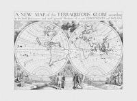 Explore The World Ancient Map Grey ταπετσαρία