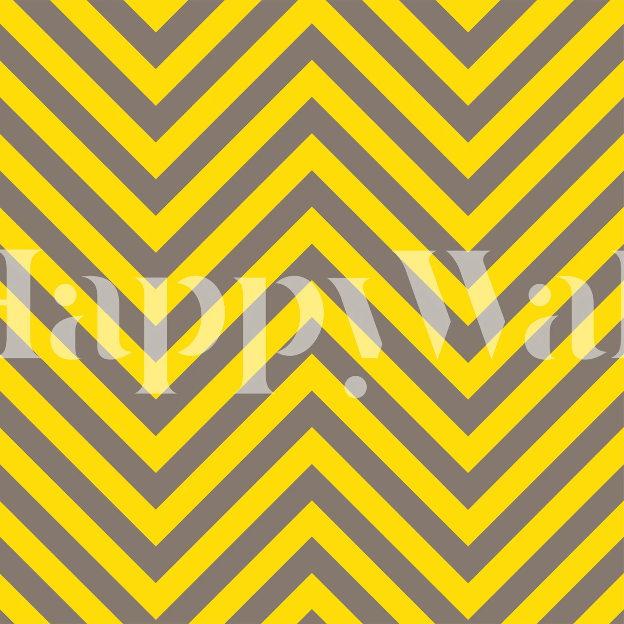 Chevron pattern in yellow and beige colors wallpaper
