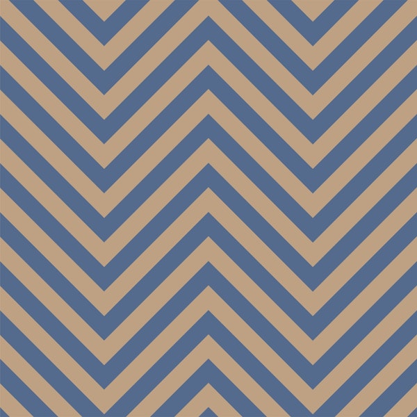Chevron pattern in beige and navy blue