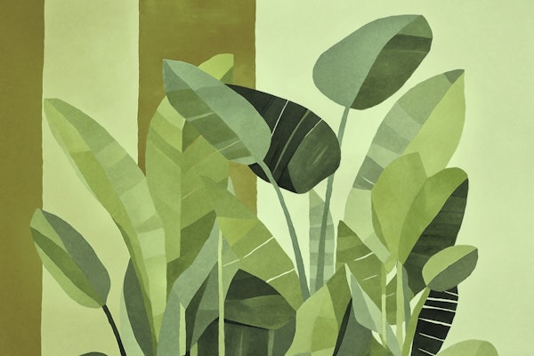 Fresh Foliage Large Green Leaves