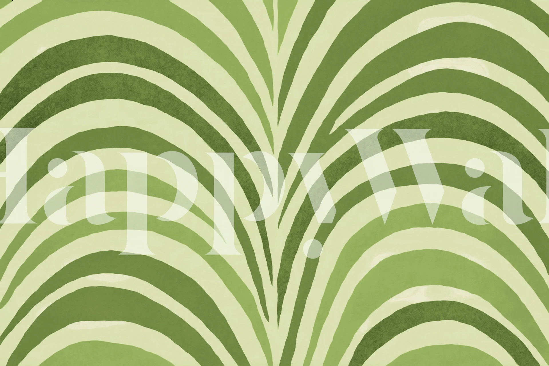 Boho Bow Shapes Fresh Lime Green tapet i et rom