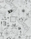Sail The Seven Seas Pirate Pattern Greyscale
