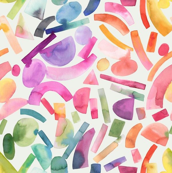 Modern Geometric Shapes Colorful