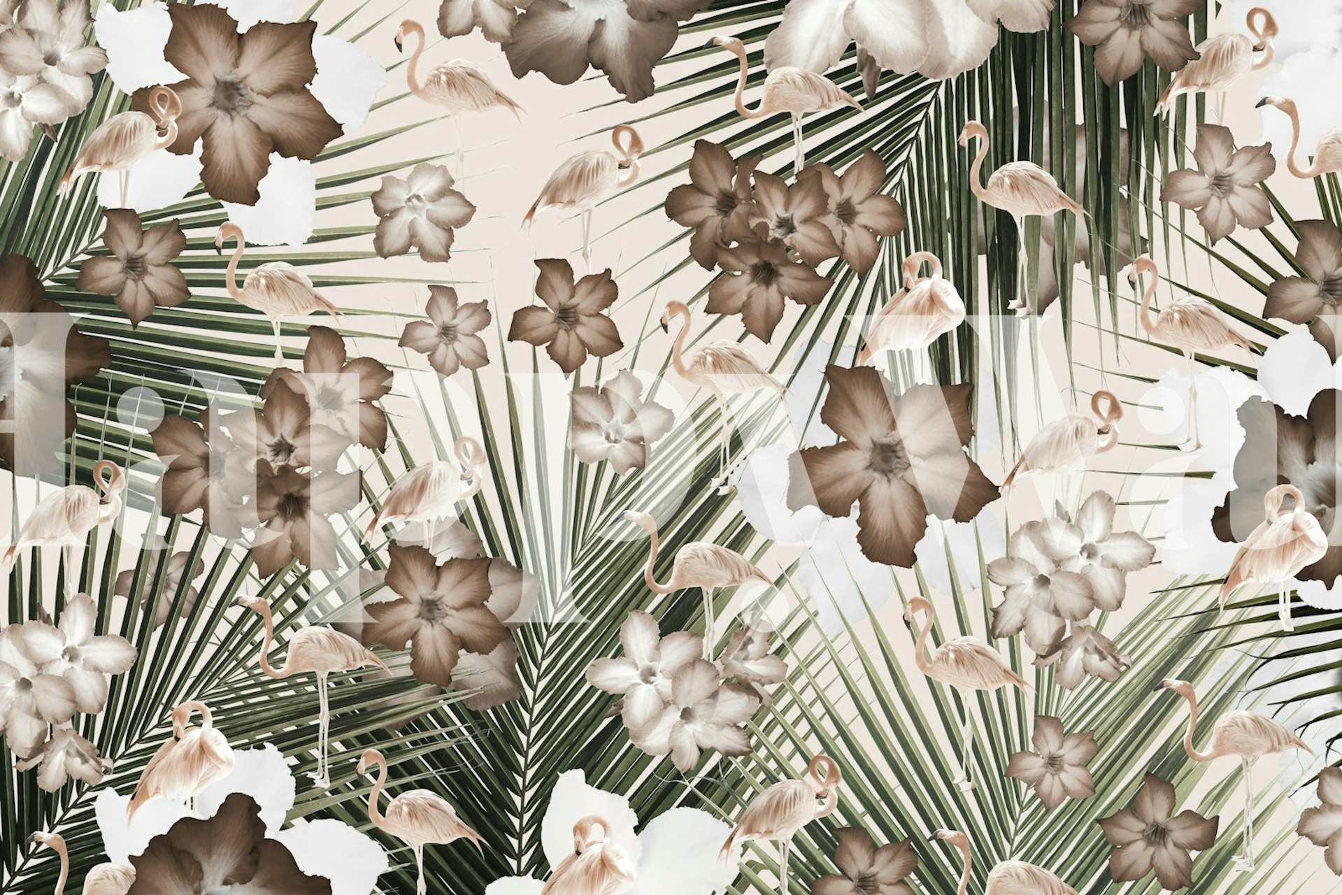 Flamingo Jungle Paradiso 2 tapet i et rom