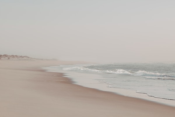 HAZY MORNING AT THE OCEAN