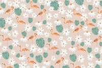Flamingo Monstera Daisy Dream 1 tapete