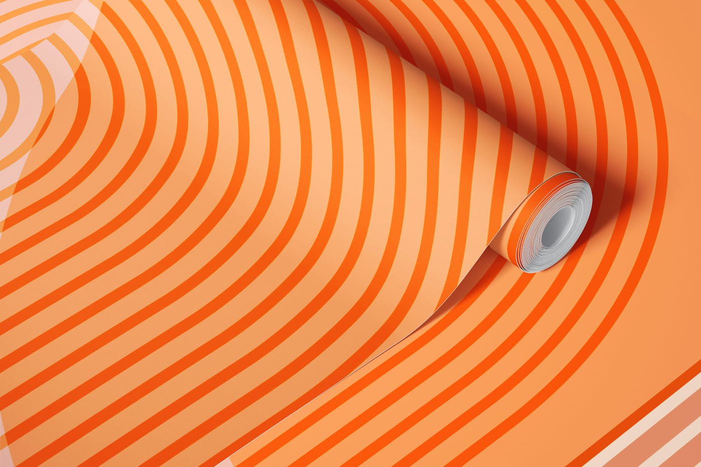 Mid Century Modern Sunrise Soft Pastel wallpaper roll