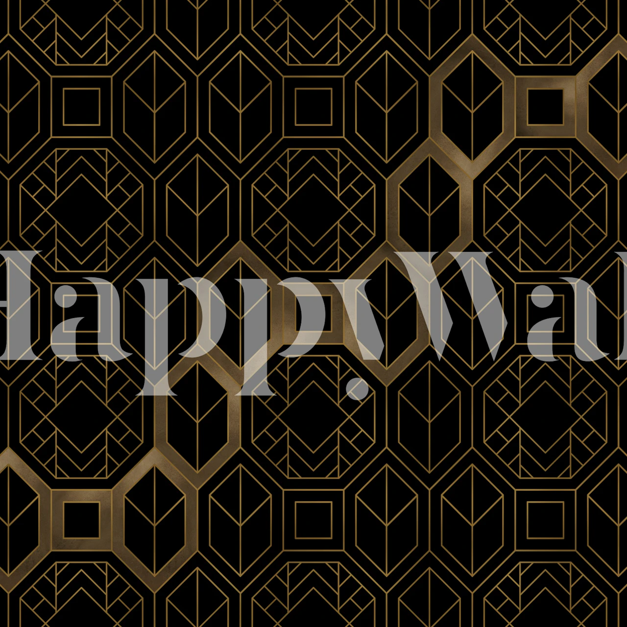 Art Deco Cafe wallpaper design in a room