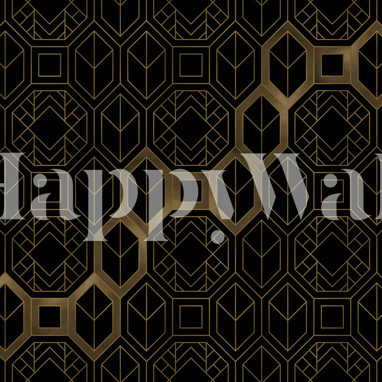 Σχέδιο ταπετσαρίας Art Deco Cafe σε ένα δωμάτιο