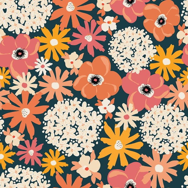 Mixed Summer Florals - Warm Nights