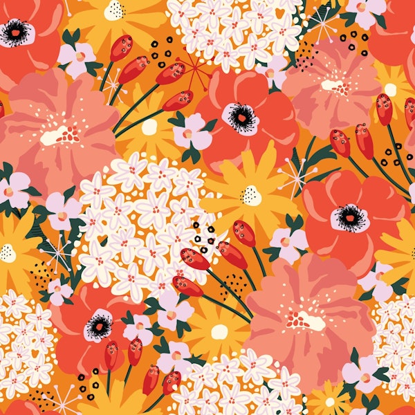 Heat Wave Shimmering Mixed Summer Florals