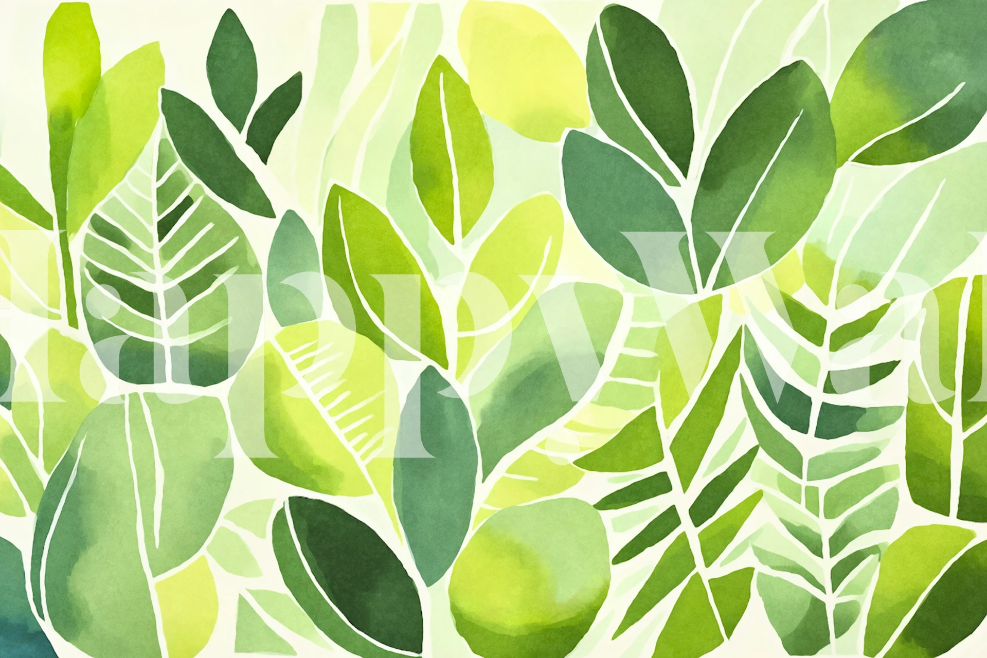 Matisse Foliage Fantasy Forest wallpaper in a room