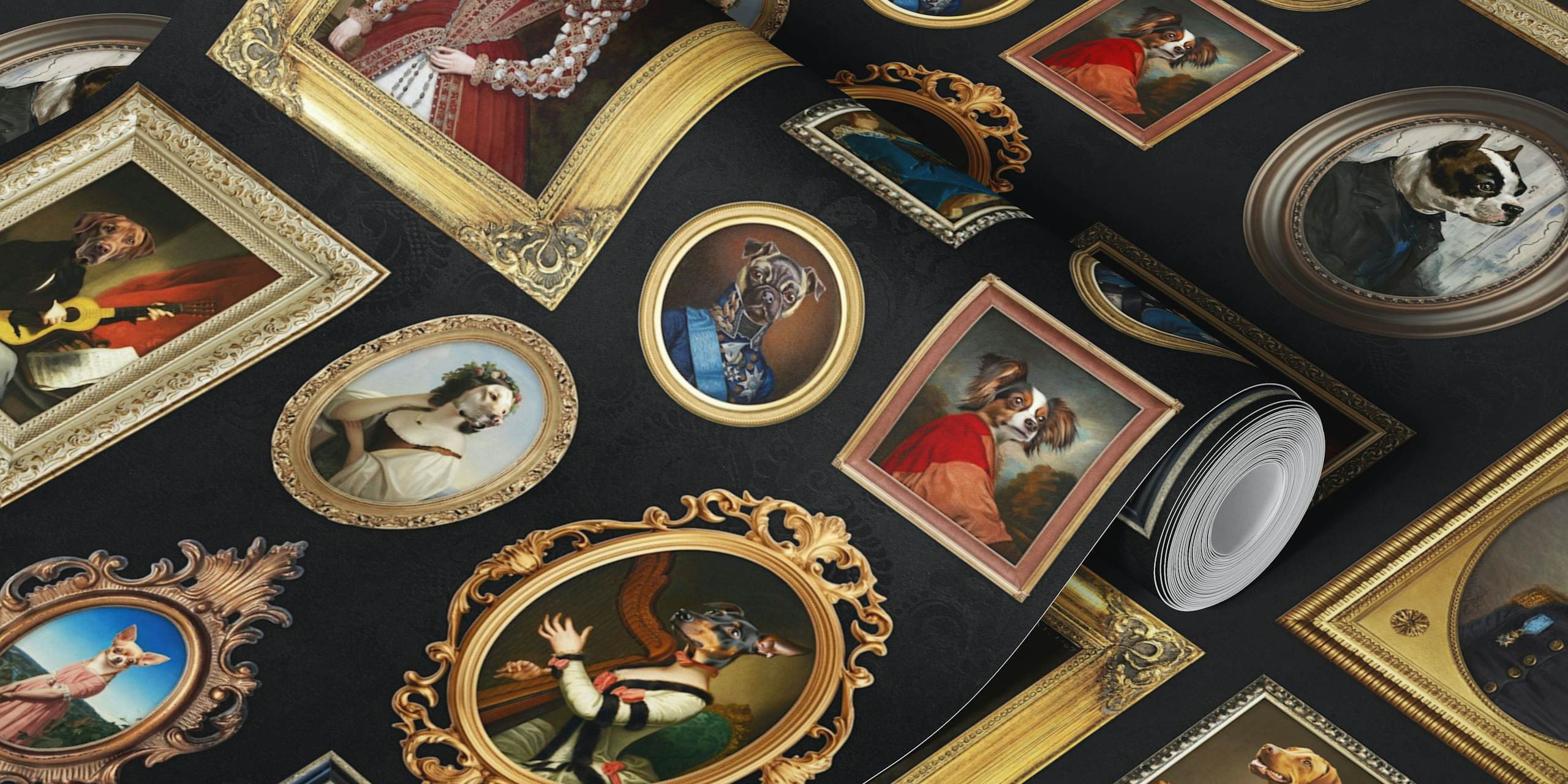 Dog Lovers Portrait Collection in Schwarz