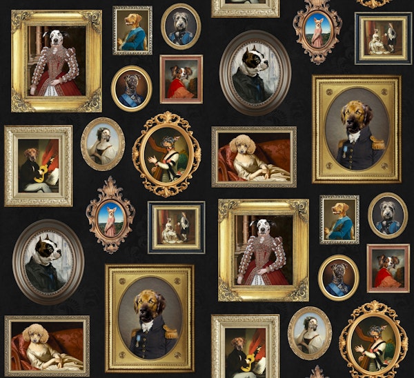 Dog Lovers Portrait Collection in black