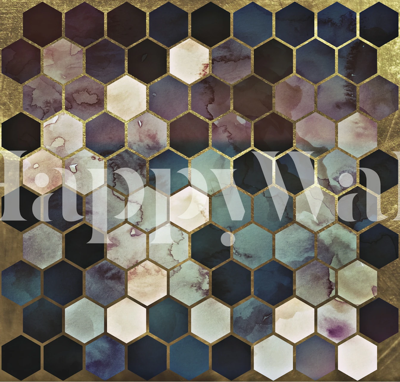 Rugged marble dark wallpaper in a stylish room