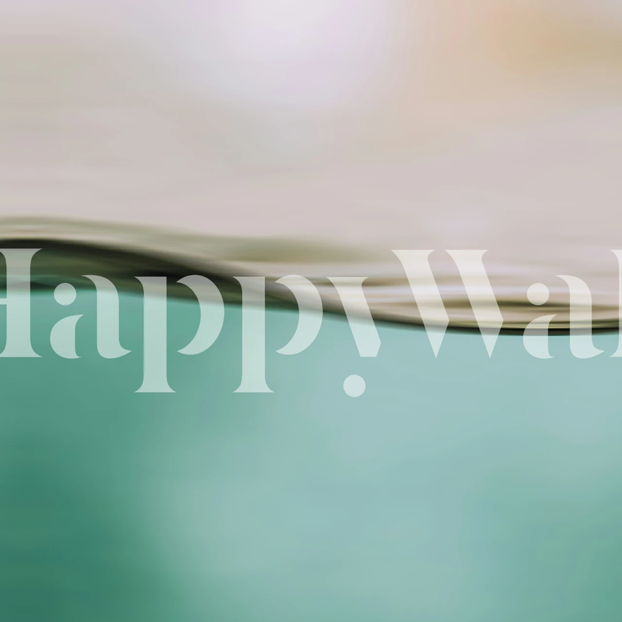 Water in Motion 1 wallpaper displayed in a room