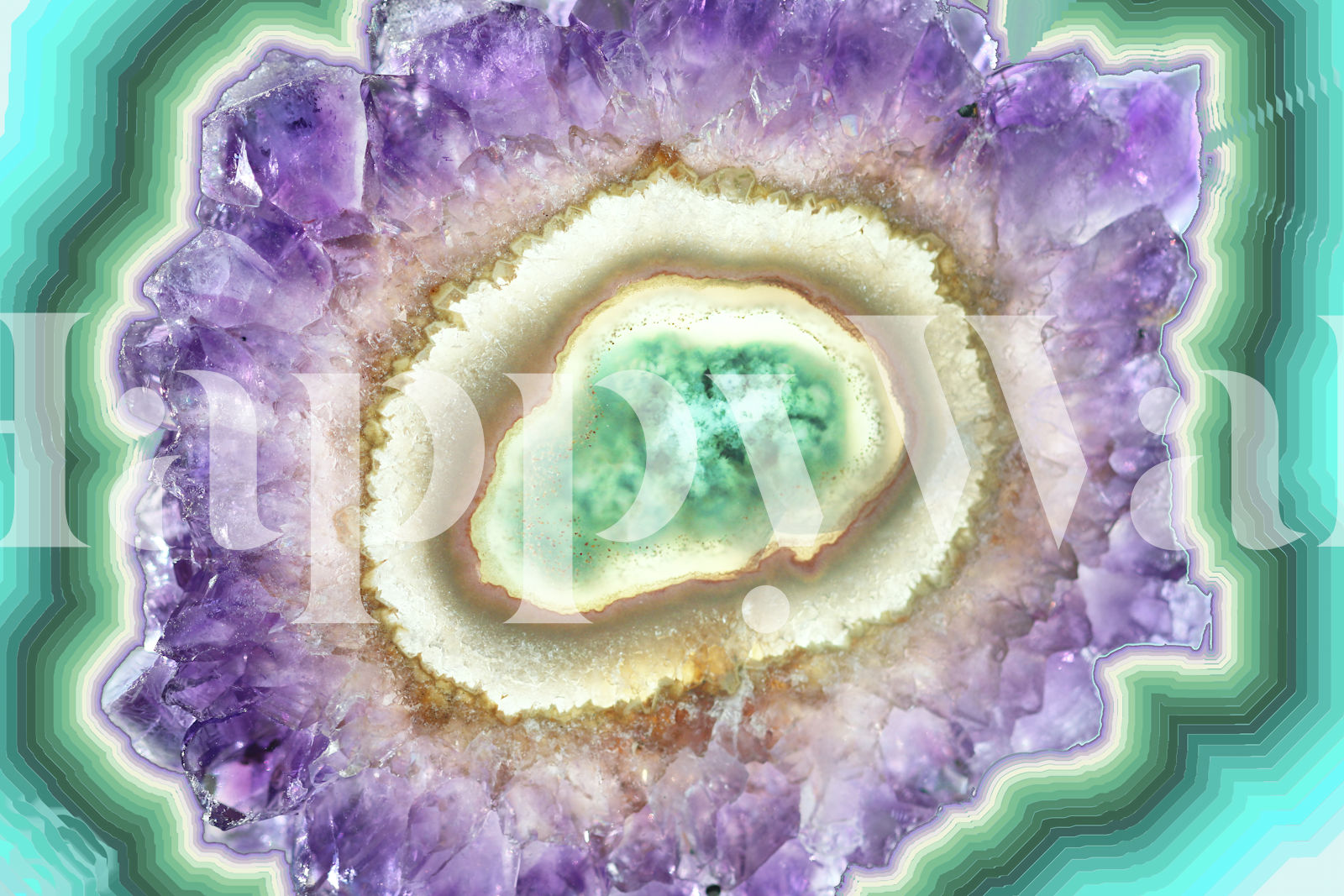 Amethyst Geode Abstract Wallpaper