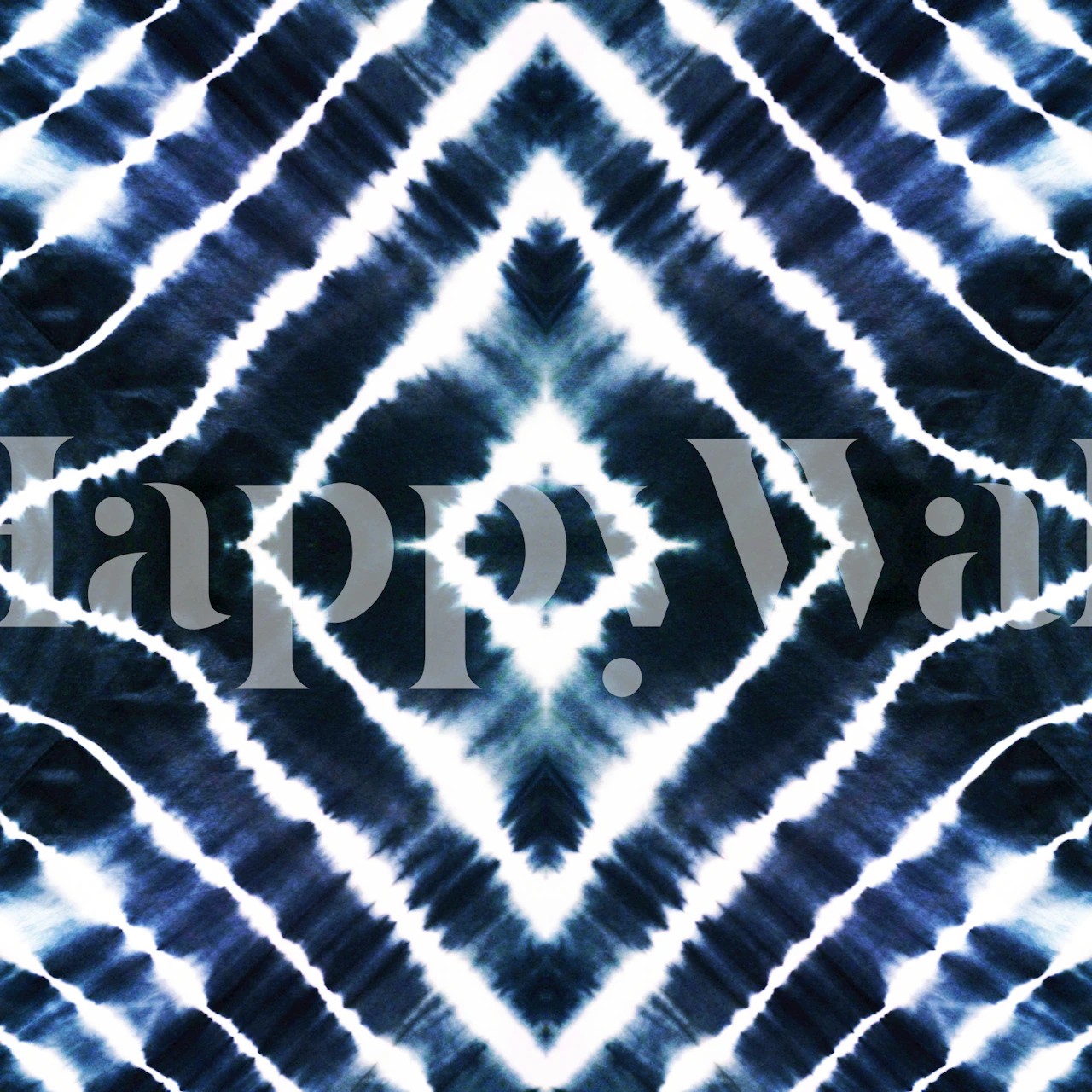 Tie Dye Wake Up Call Indigo Tapete In Einem Raum