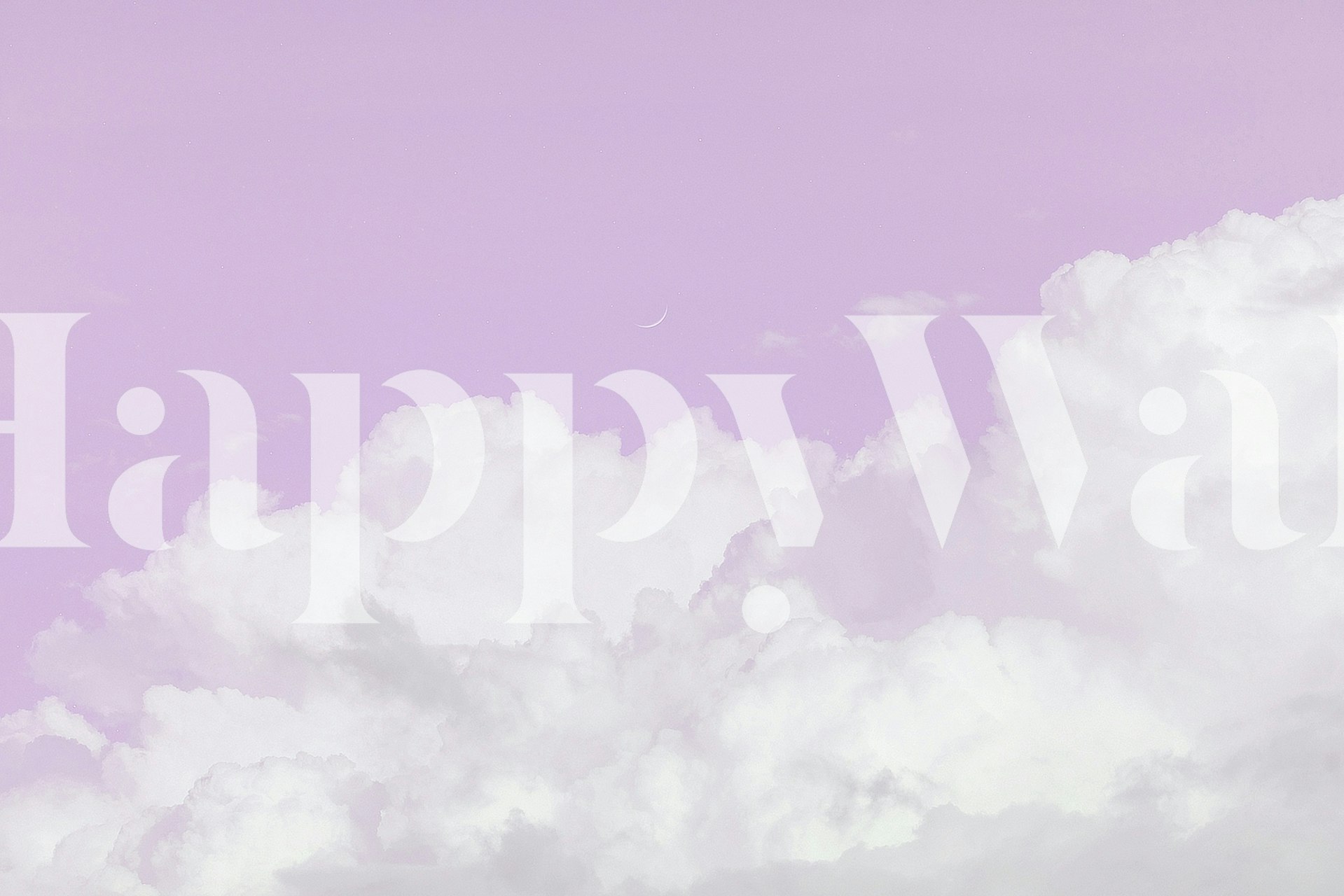 carta da parati Dreamy Pink Cloud in una stanza