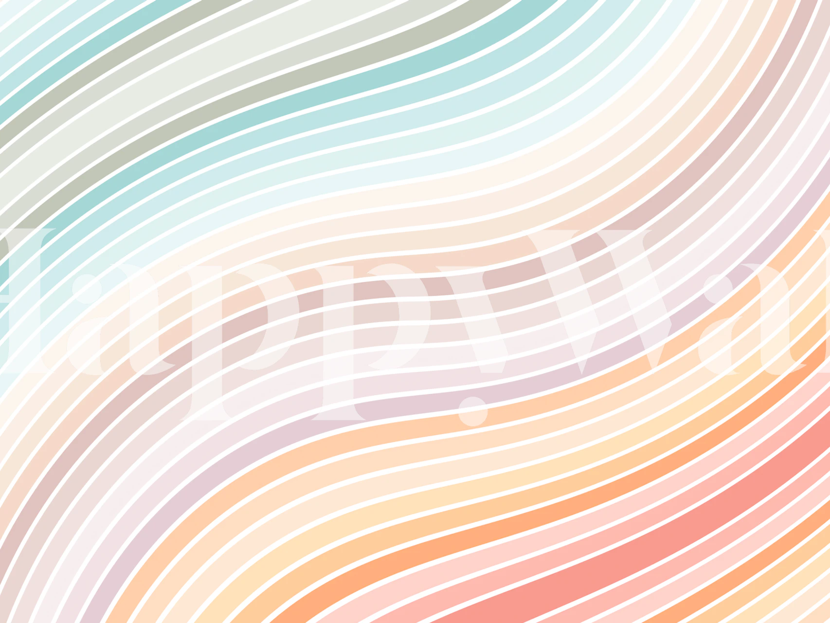 Colorful pastel stripes wallpaper in a room