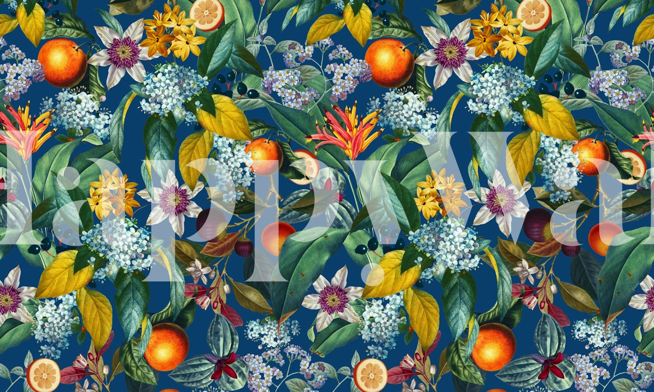 Papier peint Blooming Oasis II dans un salon