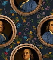 Benjamin Franklin, American Historical Memory ταπετσαρία