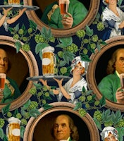 Cheers to History: Benjamin Franklin papel pintado