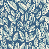 Wildlife Safari Laeves blue ταπετσαρία