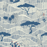 Wildlife Safari Savannah blue ταπετσαρία