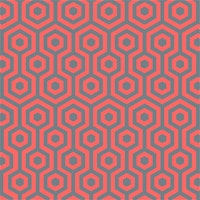 Fuchsia grey honeycomb grid tapete