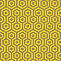 Saffron yellow brown hexagon grid wallpaper